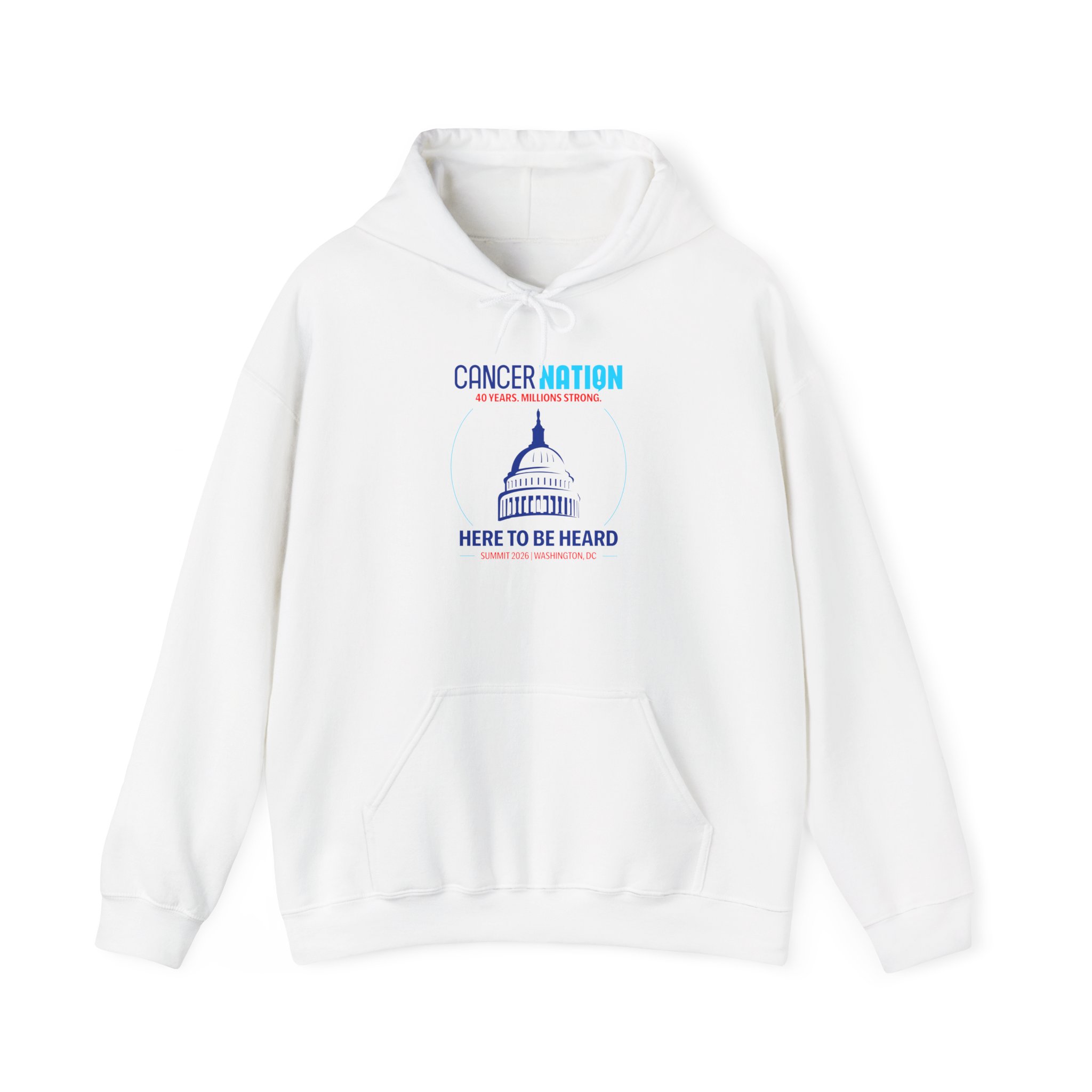 Cancer Nation Hoodie | “Here To Be Heard” Summit 2026 Washington, DC