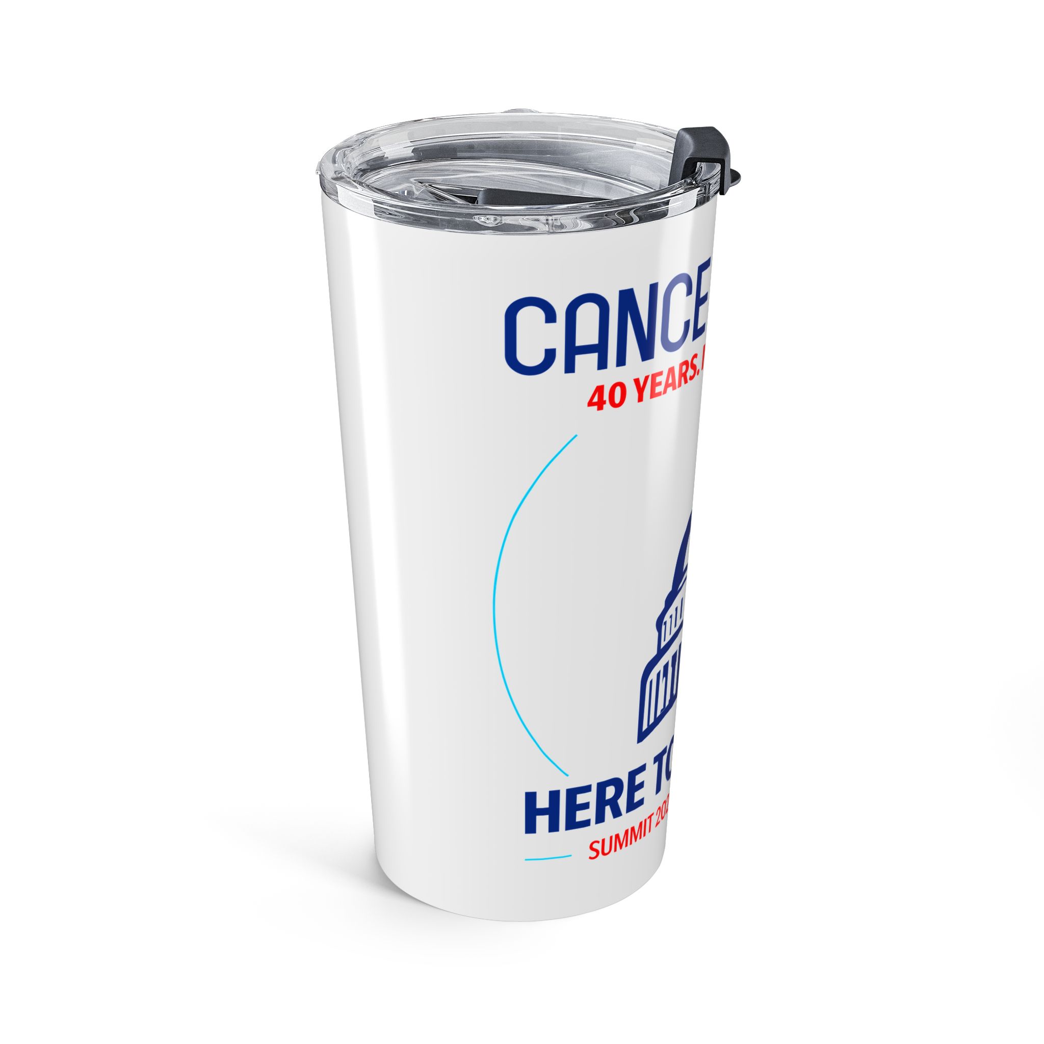 Cancer Nation 20 oz Stainless Steel Tumbler | “Here To Be Heard” Summit 2026 Washington, DC