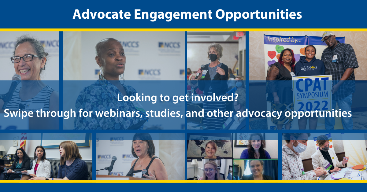 Advocate Engagement Opportunities - NCCS - National Coalition for ...