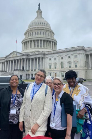 Arti on NCCS Hill Day 2023 with other advocates from Maryland.