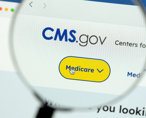 A graphic showing the CMS.gov website