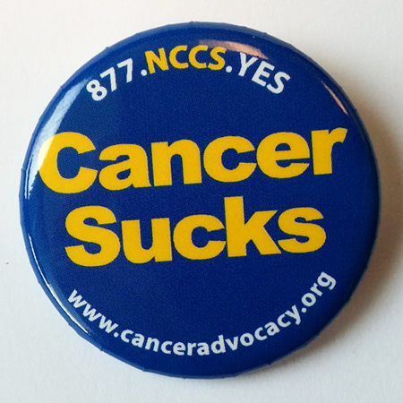 Cancer Sucks Button