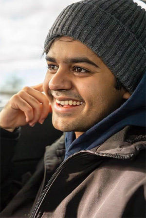 Eshan Vishwakarma smiling
