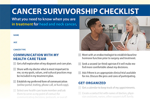 Head and Neck Cancer Checklist - In Treatment Thumnail