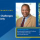 NCCS Survivorship CHampions WEbinar flyer: The PRomise and Challenges of Multi-Cancer Early Detection Tests - Watch now. Headshots of speakers Otis Brawley, MD and Stacey Tinianov, MPH