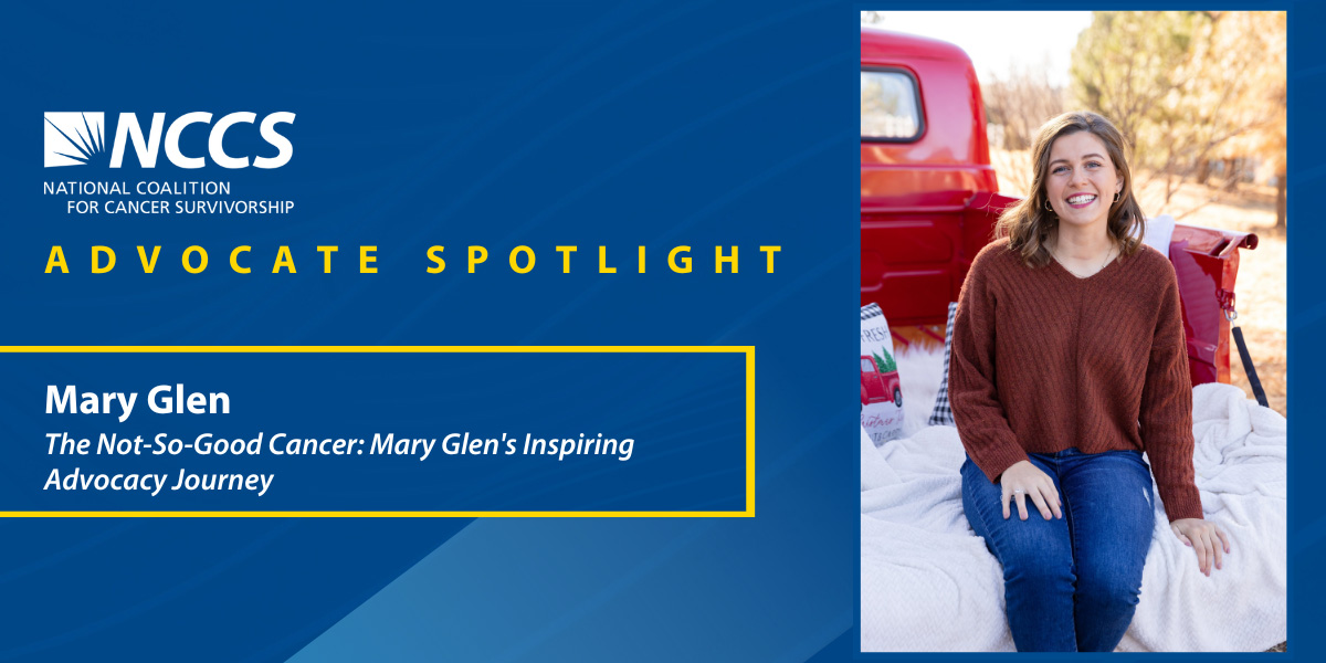 Advocate Spotlight: Mary Glen, with photo of Mary.