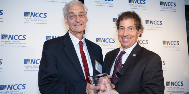 Photo of Norm Coleman stovall award presentation by Rep. Jamie Raskin (D-MD)