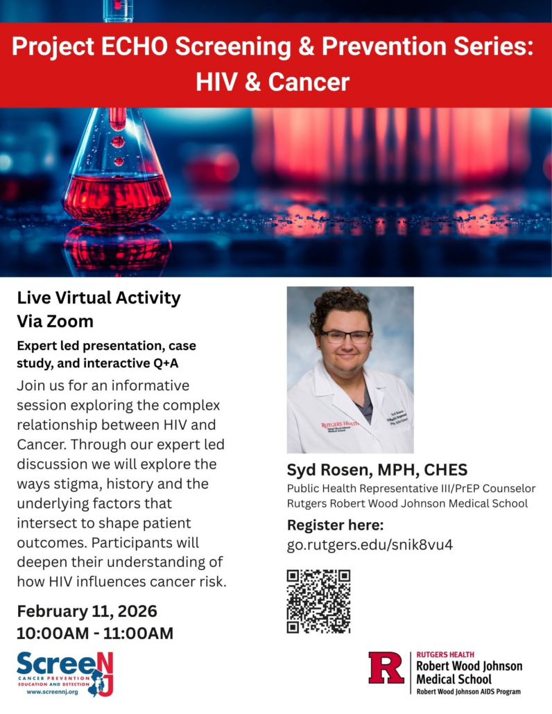 Rutgers Cancer Institute flyer