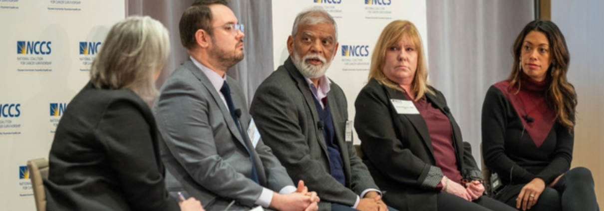 Group of panelists discussing amongst each other.