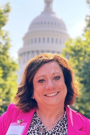 Rachel Ferraris at the Capitol building