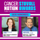Image with Orchid background. Text reads: Cancer Nation Stovall Awards | 2026 Honorees | Patient Advocate Award - Erin Geddis Cummings, MSW, LCSW | Health Care Professional Award - Bradley J. Zebrack, PHD, MSW, MPH