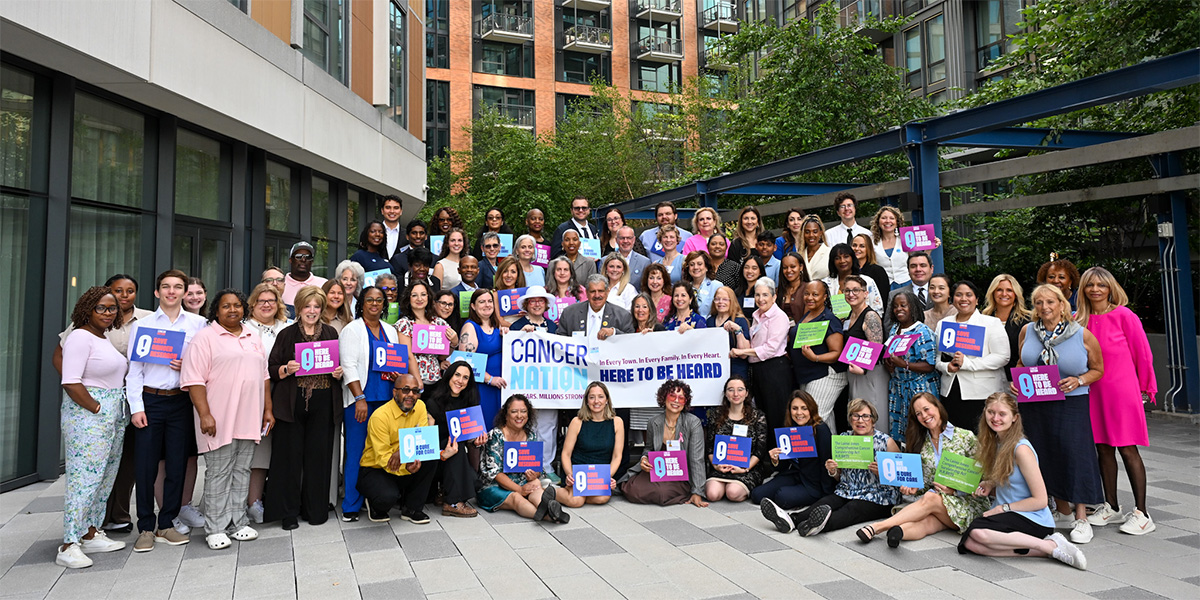 Group of advocates posing for the 2026 Cancer Nation Summit