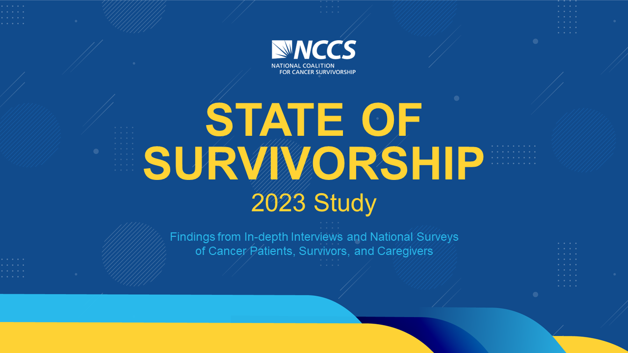 Slide Deck Cover Image: State of Survivorship Survey 2023 Study