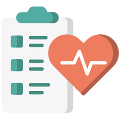 Icon: Clipboard and Vitals