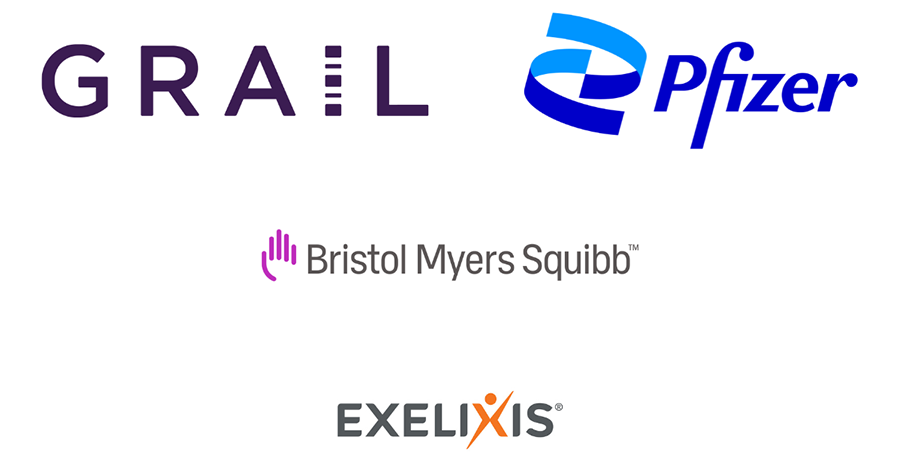 Survivorship Survey Sponsors 2023 - Grail, Pfizer, Bristol Myers Squibb, Exelixis