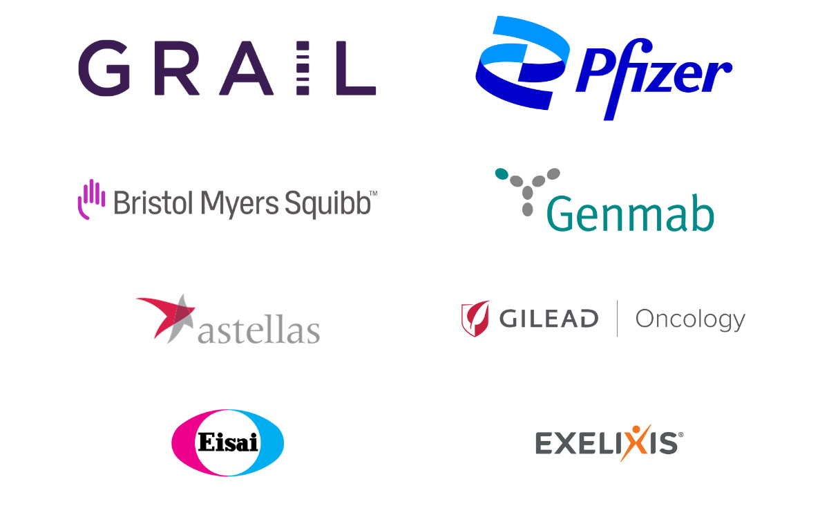 GRAIL, Pfizer | Bristol Myers Squibb, Genmab | Astellas, Gilead | Eisai, Exelixis 