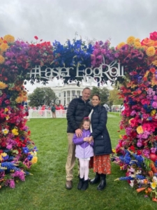 Amanda's Family at an Easter Egg Roll